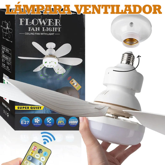 LÁMPARA VENTILADOR TODO EN UNO